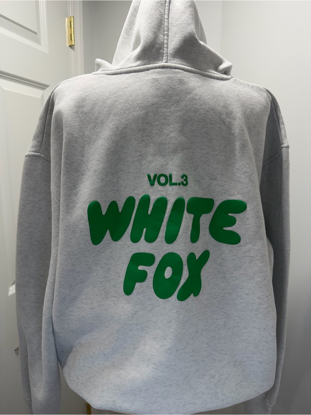 White Fox Vol. 3 Oversized Hoodie Gray Green M/L